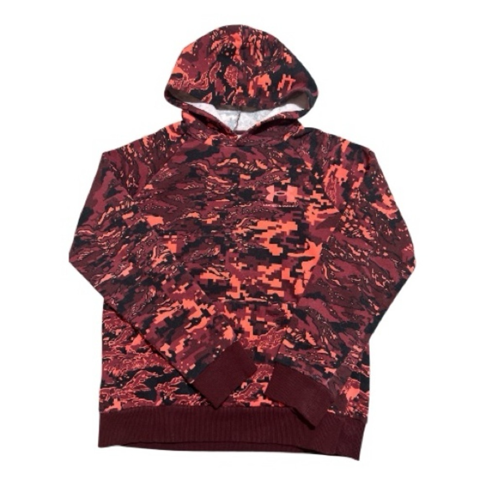 Under Armour boys Maroon, black & orange Hoodie